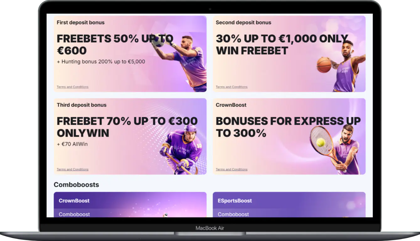 Sports Bonus Offers at CrownSlots