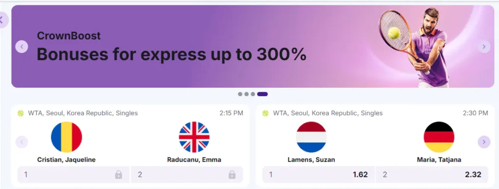 Sports betting at CrownSlots